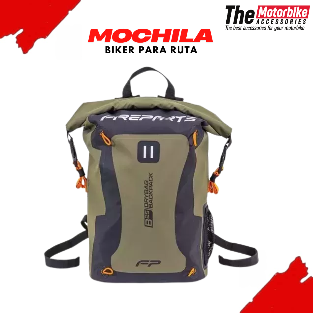 Mochila Biker para ruta impermeable