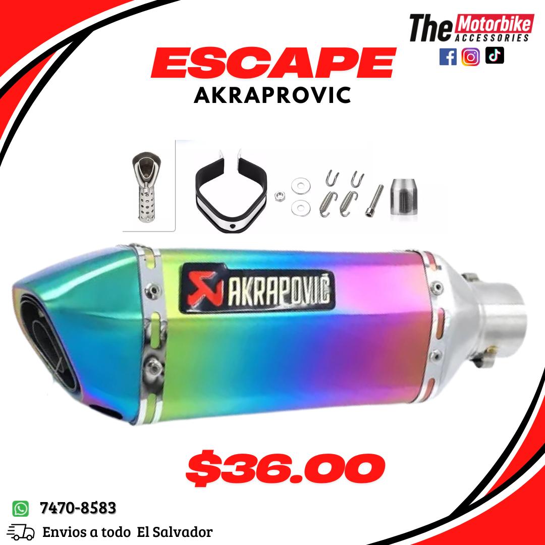 Escape Akrapovic Tornasol  mate