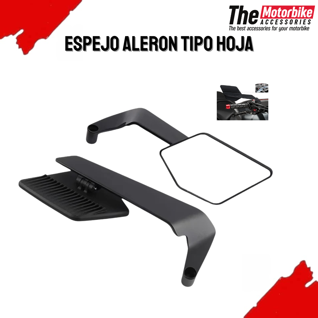 Espejo retorviso para moto Aleron tipo hoja