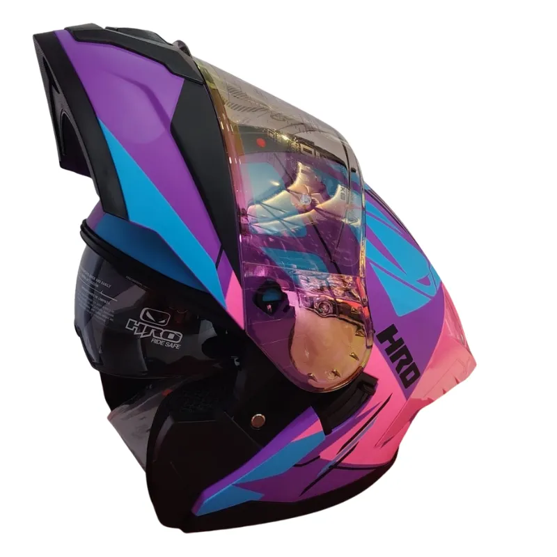 CASCO MODULAR HRO MORADO ROSADO