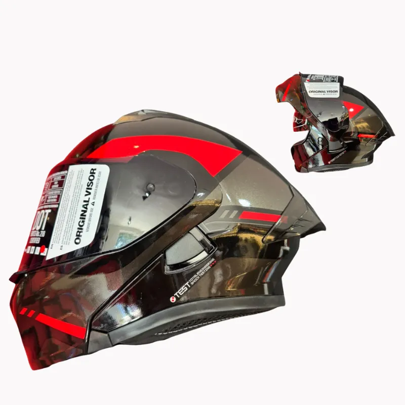 CASCO MODULAR ICH NEGRO-BRILLOSO