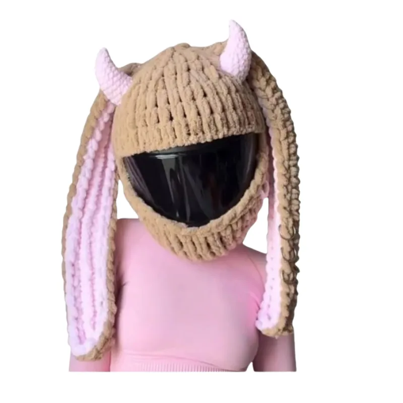 FUNDA PARA CASCO CONEJO CAFE