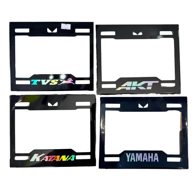 PORTA PLACA METAL DISENO