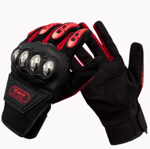 GUANTE RACE CAR TRIBE ROJO CROMADO