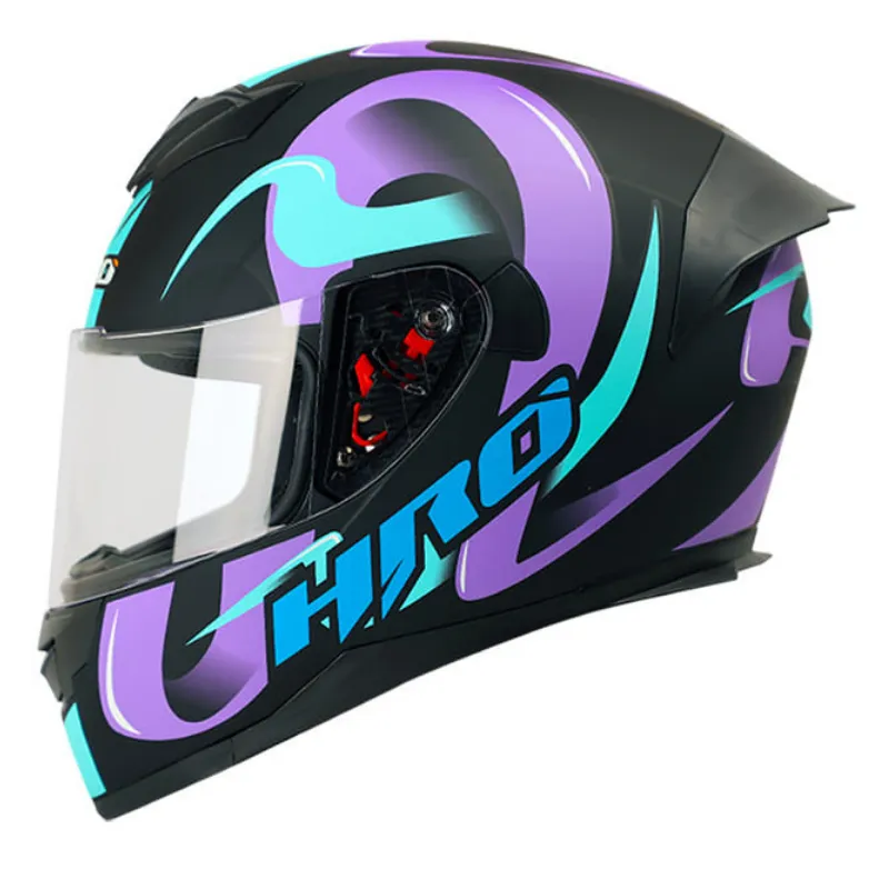 CASCO HRO INTEGRAL-MORADO-CELESTE