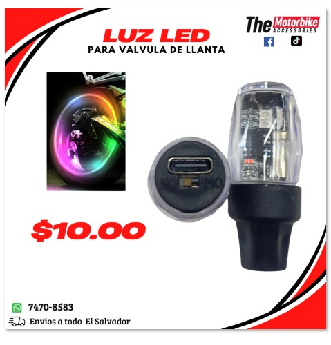 Luz Led para Valvula de llanta 