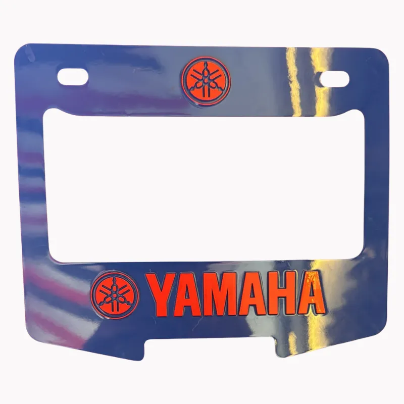 PORTA PLACA TERMOPLASTICO YAMAHA AZUL