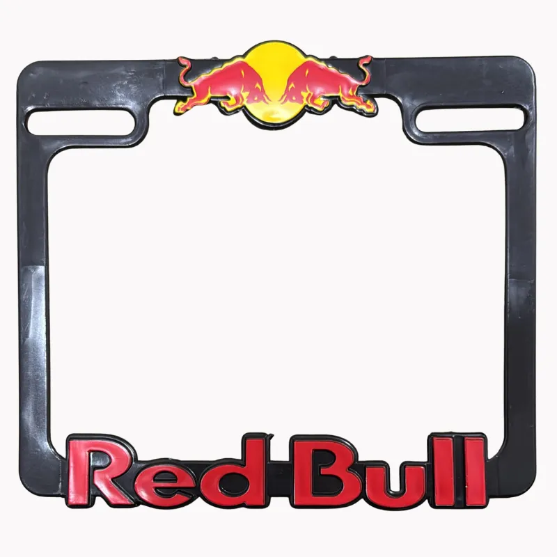 PORTA PLACA PLASTICO RED BULL