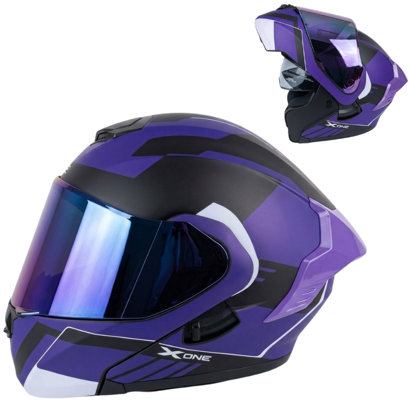 CASCO X-ONE MODULAR MORADO MULTICOLOR