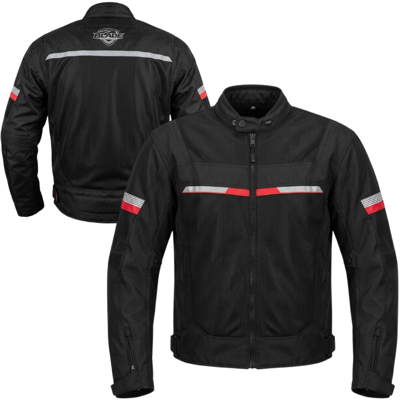 CHAQUETA DE PROTECCION BLADE NEGRO/ROJO