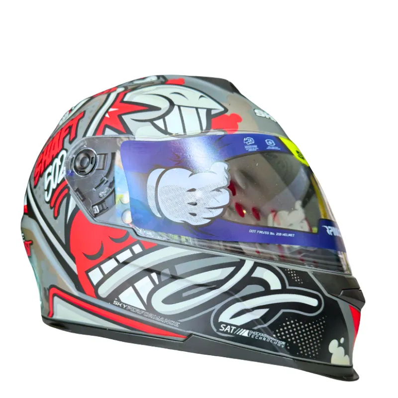 [286790013] CASCO SHAFT DISEÑO GRIS ROJO