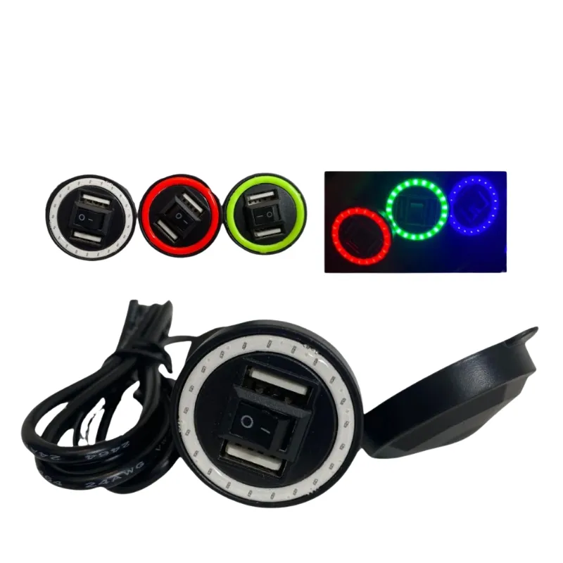 [286790656] CARGADOR USB 2 ENTRADAS LUZ