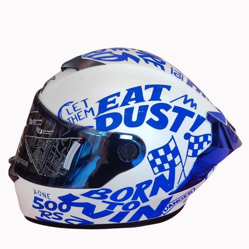 CASCO X-ONE INTEGRAL AZUL BLANCO