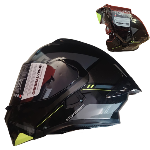 CASCO MODULAR ICH NEGRO-VERDE